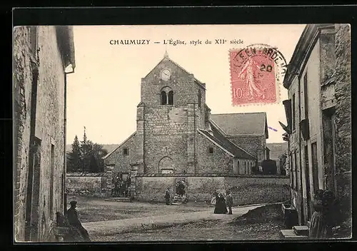 AK Chaumuzy, L`Église, style du XII° siècle