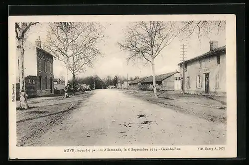 AK Auve, Grande Rue