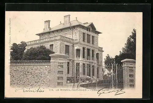 AK Le Mesnil-sur-Oger, Château Gallet