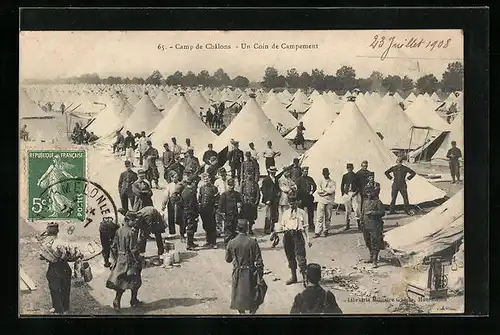 AK Camp de Châlons, Un Coin de Campement