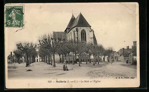 AK Salbris, Le Mail et l`Eglise