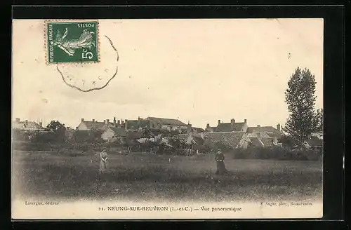 AK Neung-sur-Beuvron, Vue panoramique