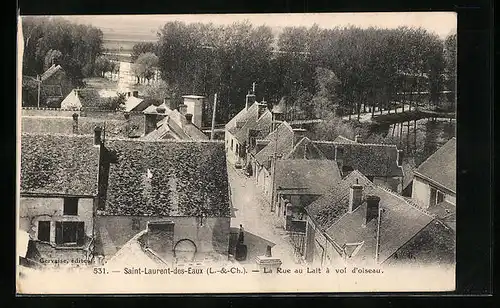 AK St-Laurent-des-Eaux, La Rue au Lait a vol d`oiseau