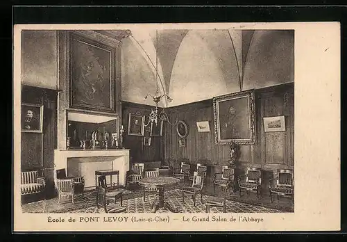 AK Pont Levoy, École, Le Grand Salon de l`Abbaye