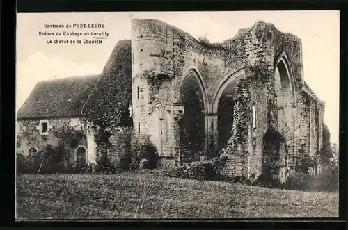 AK Cornilly, Ruines de l`Abbaye, le chevet de la Chapelle