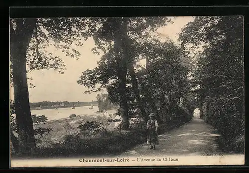 AK Chaumont-sur-Loire, L`Avenue du Château