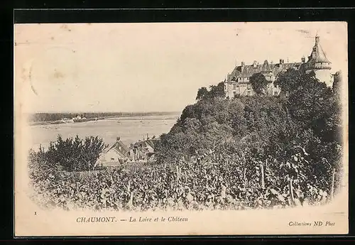 AK Chaumont, La Loire et le Château