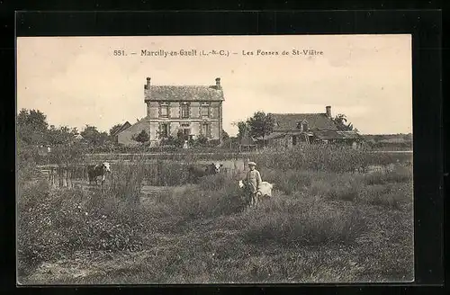 AK Marcilly-en-Gault, Les Fosses de St-Viatre