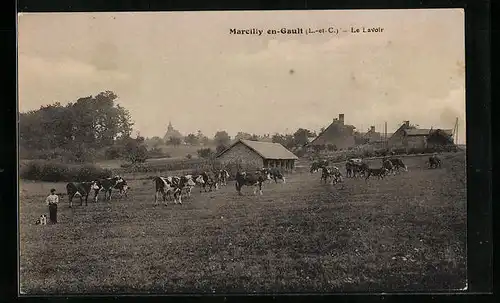 AK Marcilly en-Gault, Le Lavoir