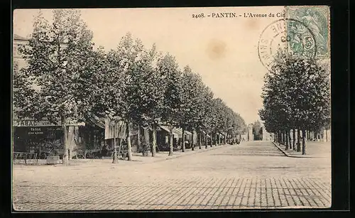 AK Pantin, Une rue, Strassenpartie