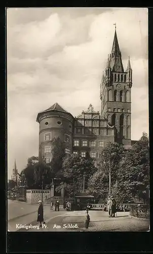 AK Königsberg, Strassenpartie am Schloss
