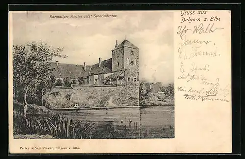 AK Belgern a. Elbe, Kloster am Fluss