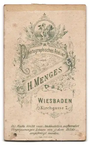 Fotografie H. Menges, Wiesbaden, Kirchgasse 7, Soldat in Uniform