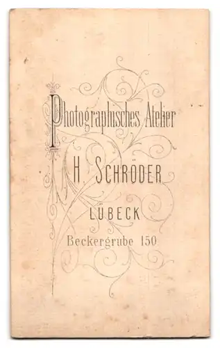 Fotografie H. Schröder, Lübeck, Beckergrube 150, Soldat in Uniform mit schönem Vollbart