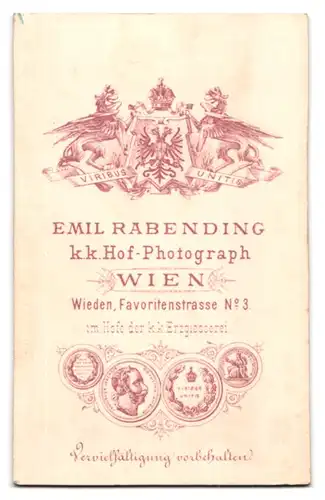 Fotografie Emil Rabending, Wien-Wieden, Favoritenstr. 3, Älterer Herr im Anzug mit Backenbart