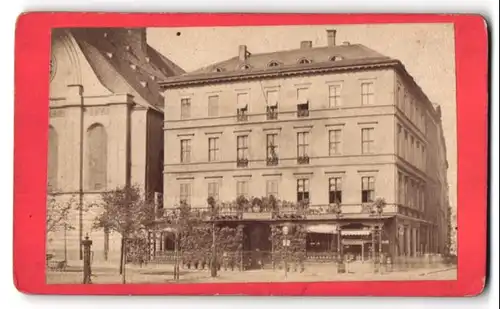 Fotografie unbekannter Fotograf, Ansicht Leipzig, Blick auf das Cafe Francais am Augustusplatz, später Cafe Felsche