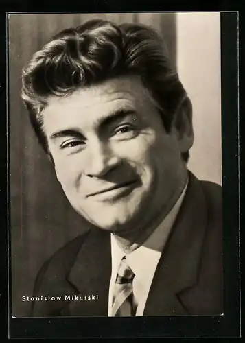 AK Schauspieler Stanislaw Mikulski lächelt freundlich