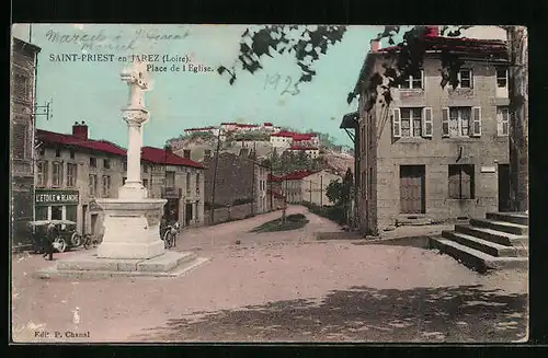 AK St-Priest-en-Jarez, Place de l`Eglise