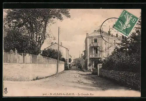 AK St-Alban-les-Eaux, La Grande Rue