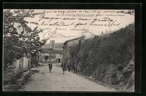 AK Ste Croix-en-Jarez, Le Pilat, Entrée du Village