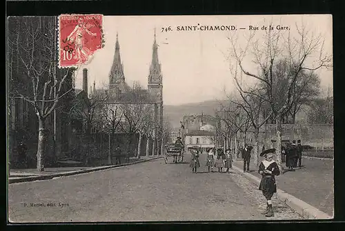 AK Saint-Chamond, Rue de la Gare
