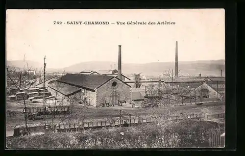 AK Saint-Chamond, Vue générale des Aciéres