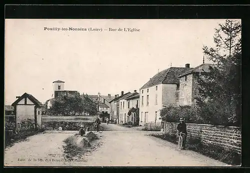 AK Pouilly-les-Nonains, Rue de l`Eglise