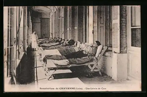 AK Chavanne, Sanatorium, Une Galerie de Cure