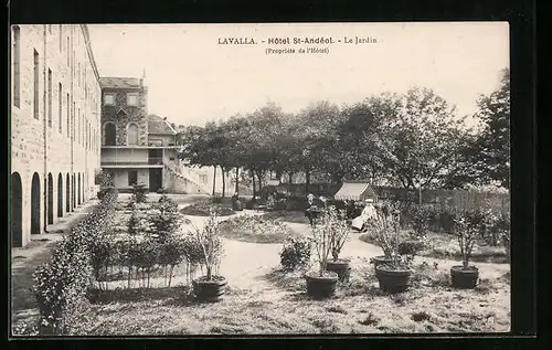 AK La Valla, Hotel St-Andéol, Le Jardin