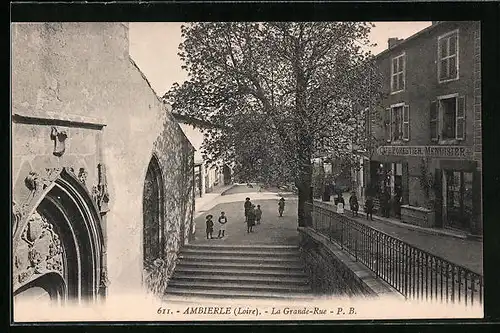 AK Ambierle, La Grande-Rue