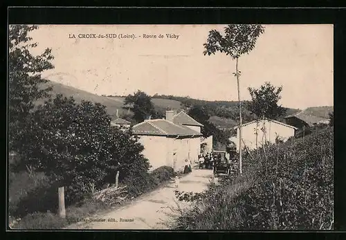 AK La Croix-du-Sud, Route de Vichy