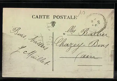 AK Pélussin, Place des Croix et l`Eglise St Jean Bptiste