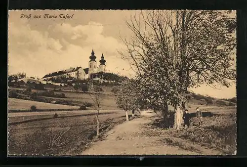 AK Maria-Taferl /Donau, Blick zur Wallfahrtskirche