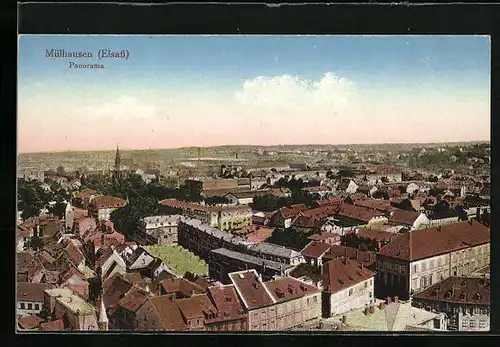 AK Mülhausen, Panorama mit Fernsicht
