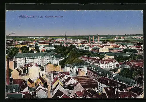 AK Mülhausen, Gesamtansicht mit Kirche