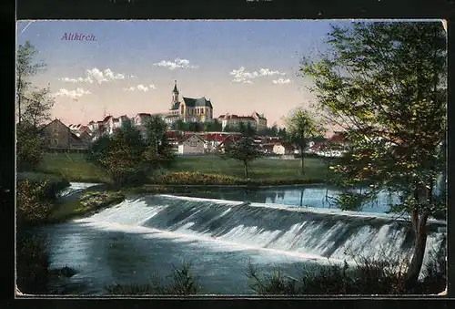 AK Altkirch, Wehranlage gegen Kirche