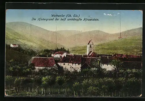 AK Wattweiler, Ortsansicht gegen Hirzenstein