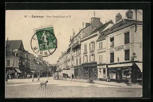 AK Épernay, Rue Porte-Lucas No. 2