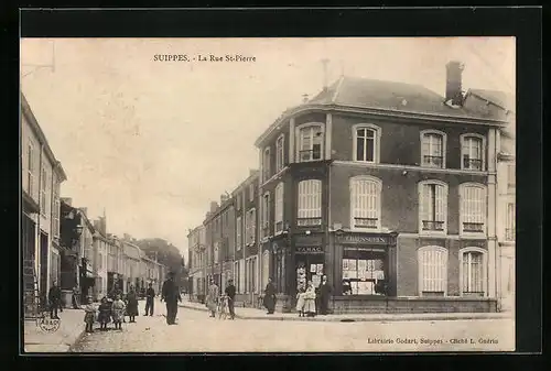 AK Suippes, la Rue St-Pierre