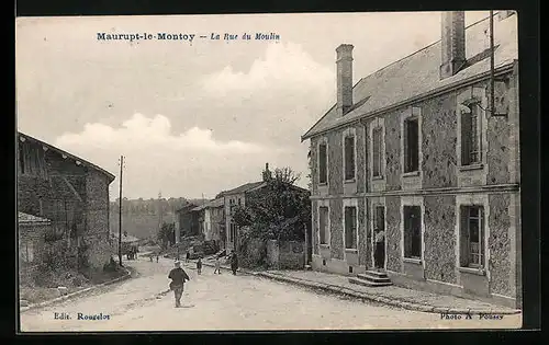 AK Maurupt-le-Montoy, la Rue du Moulin