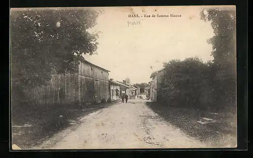 AK Hans, Rue de Somme Bionne, Strassenpartie