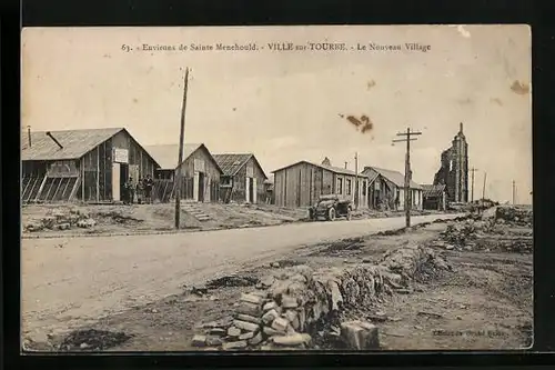 AK Ville sur-Tourbe, Le Nouveau Village