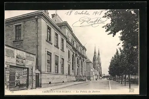 AK Chalons-sur-Marne, Le Palais de Justice
