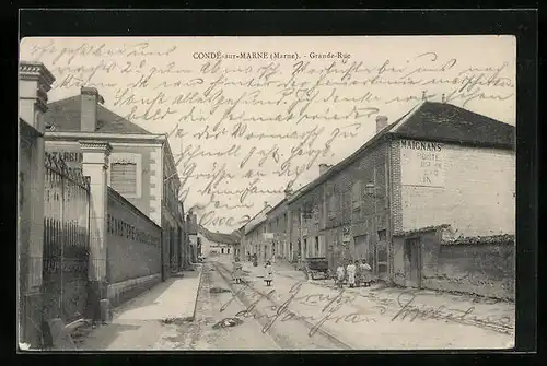 AK Condé-sur-Marne, Grande Rue