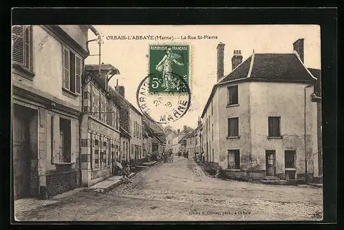 AK Orbais-l`Abbaye, La Rue St-Pierre