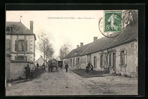 AK Granges-sur-Aube, Rue d`Anglure