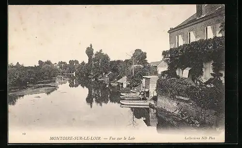 AK Montoire-sur-le-Loir, Vue sur le Loir