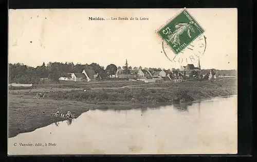 AK Muides, Les Bords de la Loire