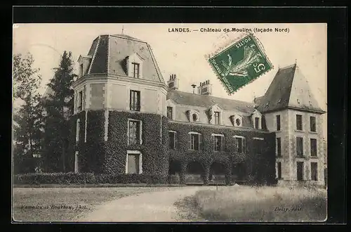 AK Landes, Chateau de Moulins (facade Nord)