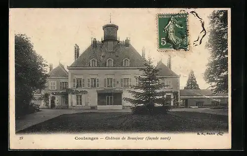 AK Coulanges, Chateau de Beaujour (facade nord)